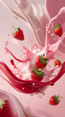 Strawberry Splash: A Symphony of Sweetness, Generative Ai
