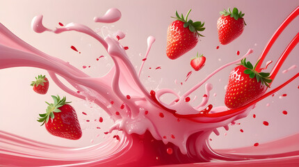 Strawberry Splash: A Symphony of Sweetness, Generative Ai