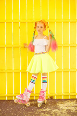 girl on roller skates