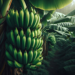 close up the fruit   of banana