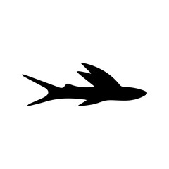 fins fish glyph icon