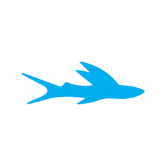 fins fish colored icon