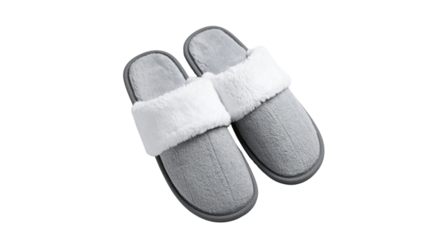 Isolated pair of black leather gloves with a single blue baby shoe