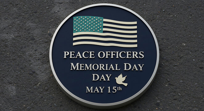 Peace Officers Memorial Day Plaque Tribute on May 15th - Powered by Adobe