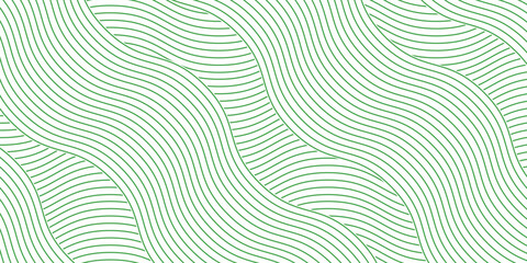 farm green banner, organic abstract background with fields. wavy green lines, natural organic products. ecology background. striped farmer green Pattern © Zaien