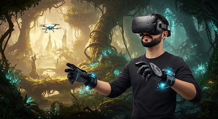 VR Fantasy World Exploration