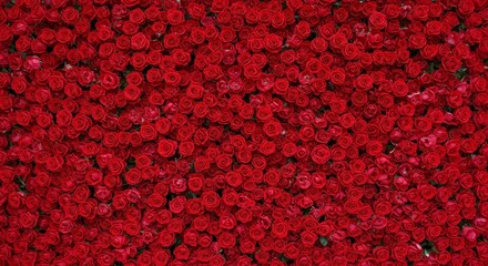 Floral Photo Full Frame Red Rose Background Bright and Vibrant