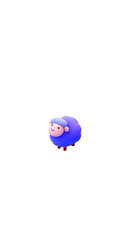 Cute blue sheep illustration