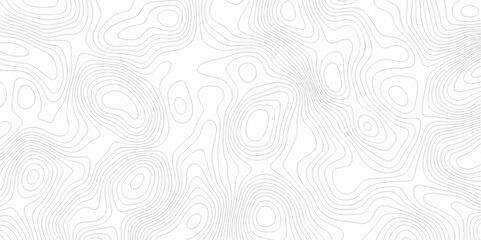 Abstract Modern location discovery vector topo map design White background with topographic world grid wave Topographic map geographic line texture.	