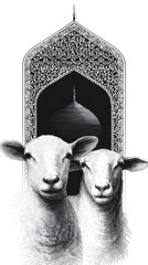 Sheep islamic design artwork