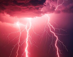 Dramatic lightning storm