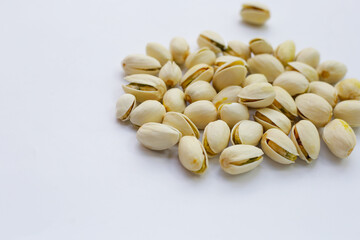 Roasted salted pistachios, delicious snack