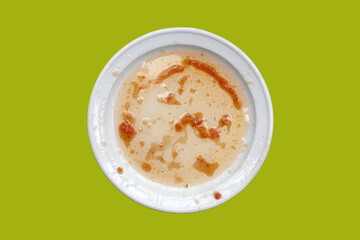 Dirty dish, cleaning cooking utensils concept