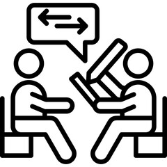Therapist Session line icon