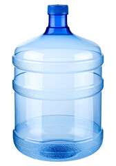 plastic bottle of water isolated on transparent background