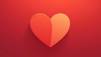 Red Heart Symbol Illustration