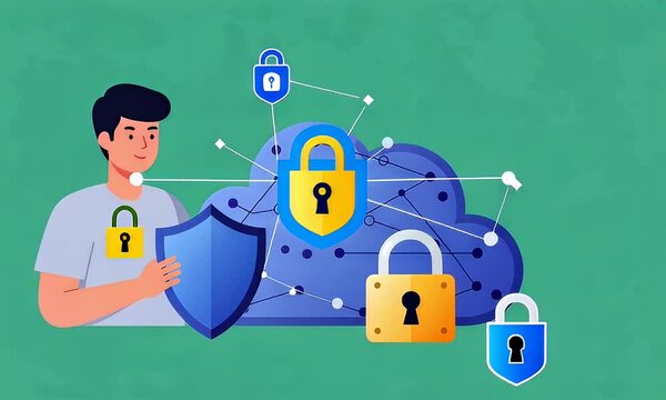 Digital Security System with Shield and Locks