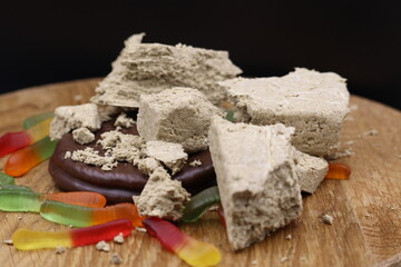 Halva and other sweets. Treat for tea.