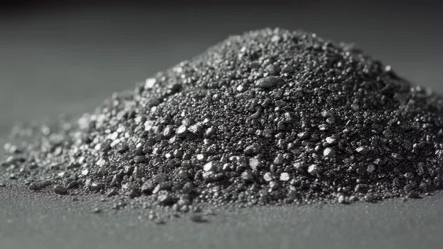 Recycled titanium powder particles displaying diverse shapes and sizes, highlighting critical characteristics for sintering processes and component manufacturing