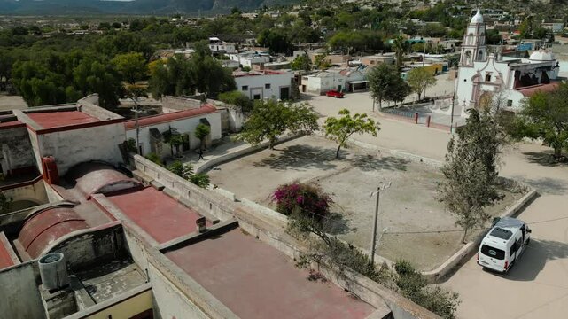 Vuelo sobre  la ex hacienda de Carranco, en el municipio de  Villa de reyes, San Luis Potos&iacute;, M&eacute;xico