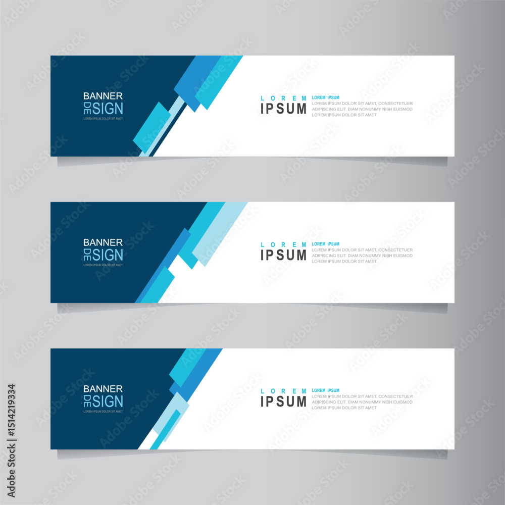 Poster vector abstract banner design web template. collection of abstract fluid banners. abstract geometric