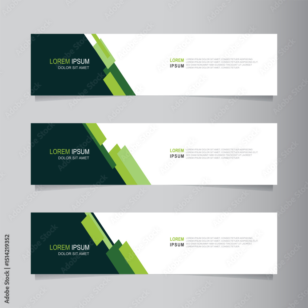 Fototapete vector abstract banner design web template. collection of abstract fluid banners. abstract geometric