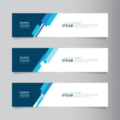 Vector abstract banner design web template. Collection of abstract fluid banners. Abstract geometric web design banner template isolated on grey background. Header - landing page Web Design Elements