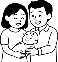 가족 일러스트 아이콘 아기 family baby icon