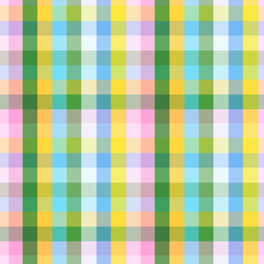 Pastel Plaid Gingham Checks Seamless Repeat 