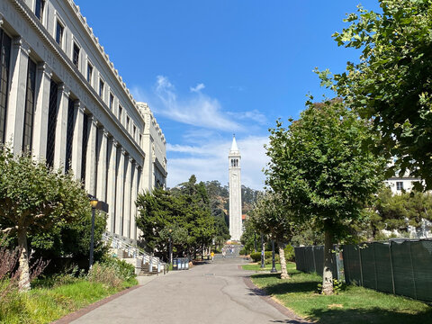 August 20 2023, Berkeley California USA, Sather Tower on the UC Berkeley Campus