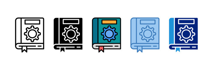 Training Manual Icon Element For Design