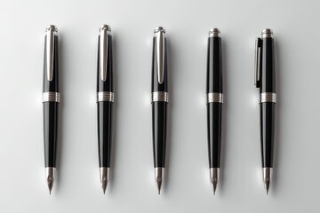 Fototapeta premium Elegant Office Supplies - Ballpoint Pen Explained