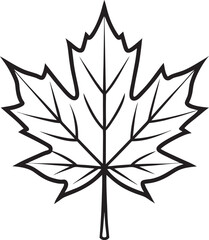 vector illustration of an abstract Maple leaf