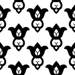 pattern batik flower damask ethnic boho ikat texture tribal geometric background