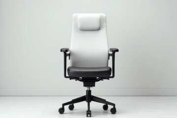 Fototapeta premium Modern Office Chair and Minimal Backdrop