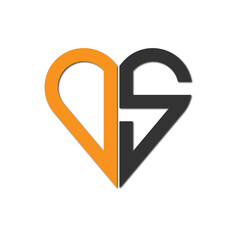 Web line modern color full logo design