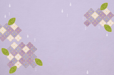 Abstract hydrangea patterned background. Modern designed Japanese washi paper texture.	