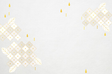 Abstract hydrangea patterned background. Modern designed Japanese washi paper texture.	