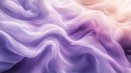 Obraz premium Abstract Purple and Lavender Silk Drape: Elegant Swirls of Soft Texture