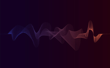 Abstract background, abstract wave technology background ,background with rays ,sound wave