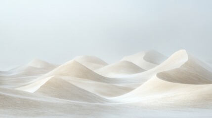 Serene Sandscapes: A Minimalist Desert Vista