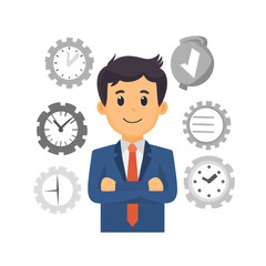 ISO Quality Manager isolated on transparency background