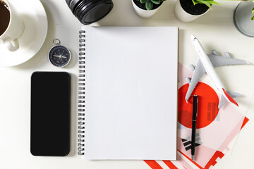 Blank travel journal for notes, business and leisure travel, growth of airlines and domestic and international aviation industry.