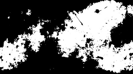 Abstract Grunge Border Texture with Eroded Splatter and Distressed Surface