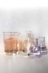 Bottles used in drug and chemical development, scientific and medical research, and scientific and medical experiments