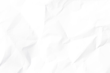 Fototapeta premium Wrinkles of white crumpled paper used in background illustration.