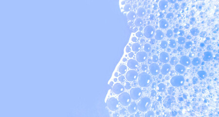 Colorful blurred bubble background ,Blue bubbles
