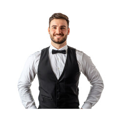Restaurant Manager isolated on transparency background