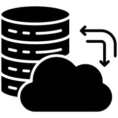 Migration gylph icon. Simple vector icon design in gylph style. Editable vector format