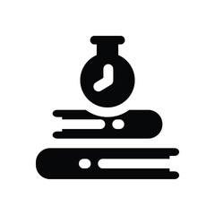 homework glyph icon. Strong and solid vector icon for websites, mobile interfaces, presentations, and visual branding. High quality and easy to edit.